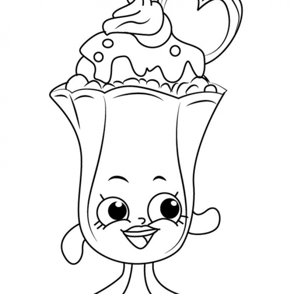 Shopkins Coloring Pages Rainbow Bite - Free Printable Coloring Pages