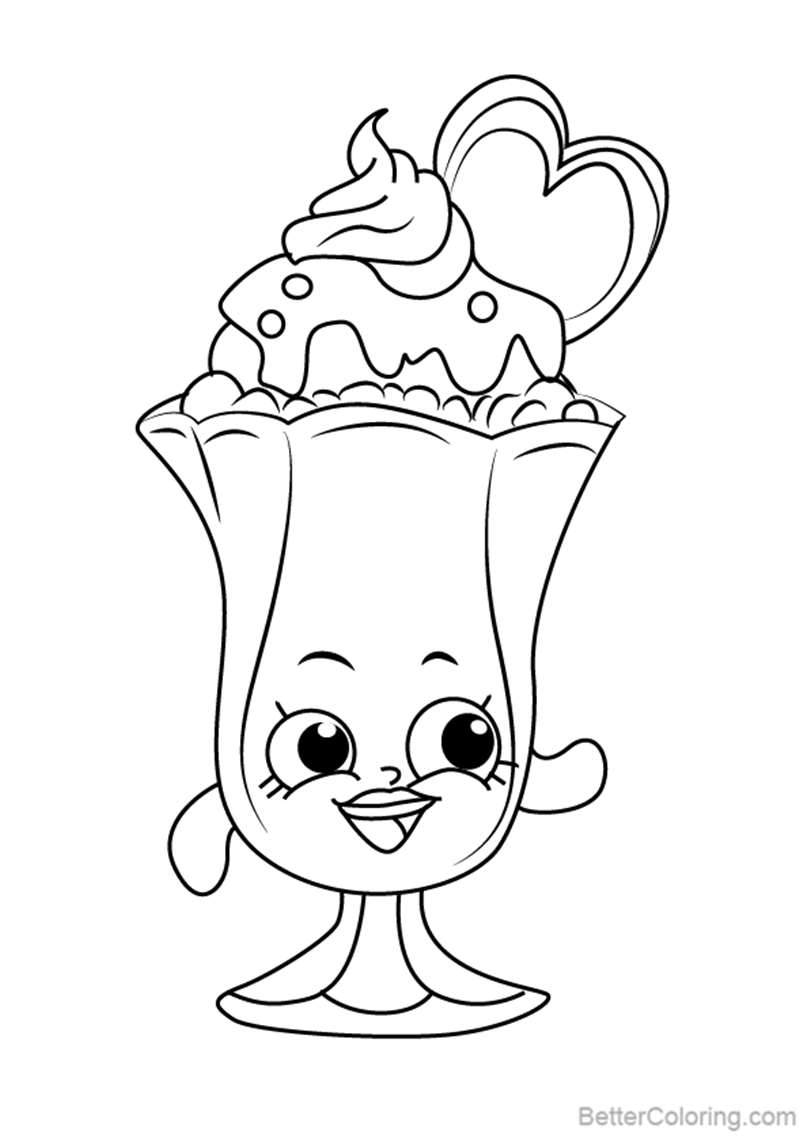 Suzie Sundae from Shopkins Coloring Pages - Free Printable Coloring Pages