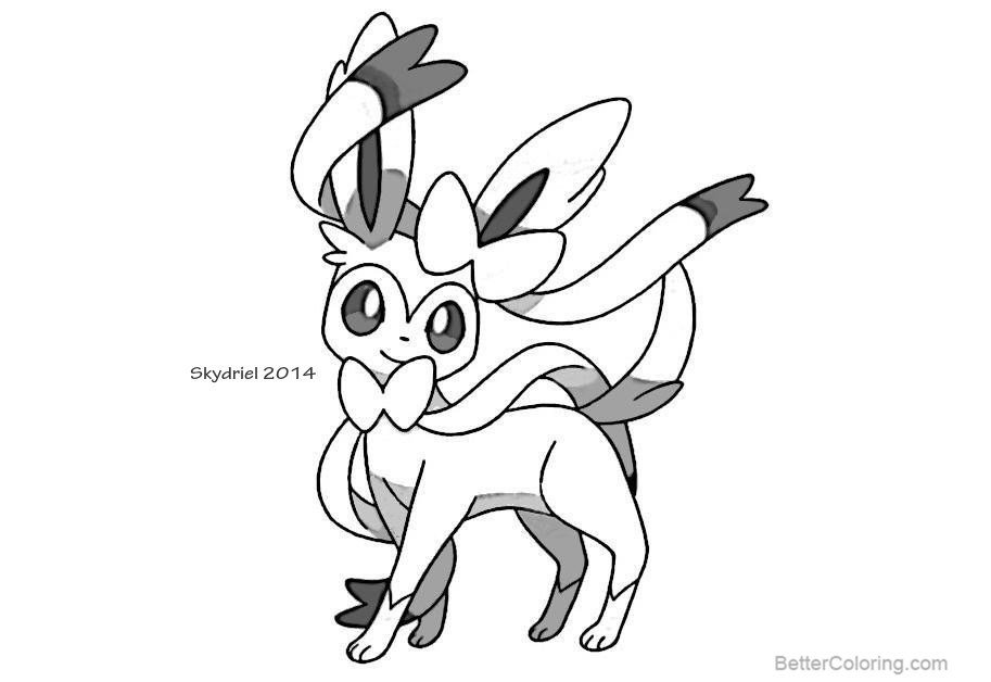 Chibi Sylveon Coloring Page Img Abigail