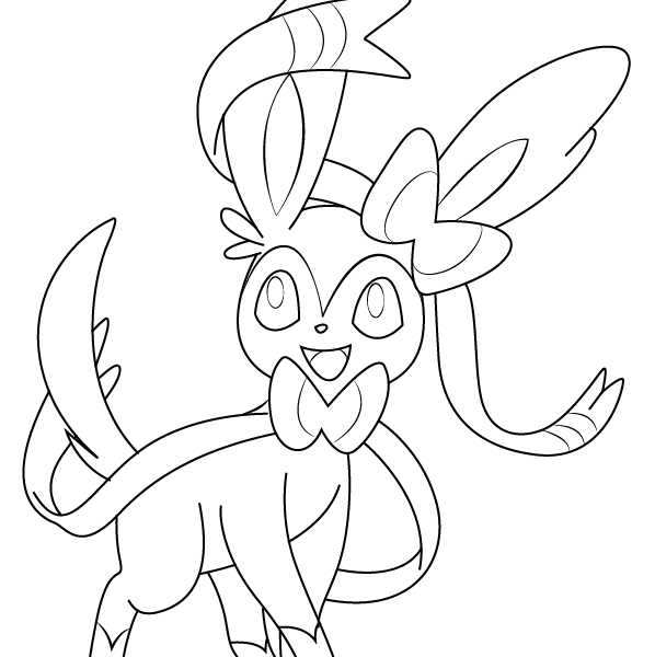 Sylveon Coloring Pages by xrandomrockerx - Free Printable Coloring Pages