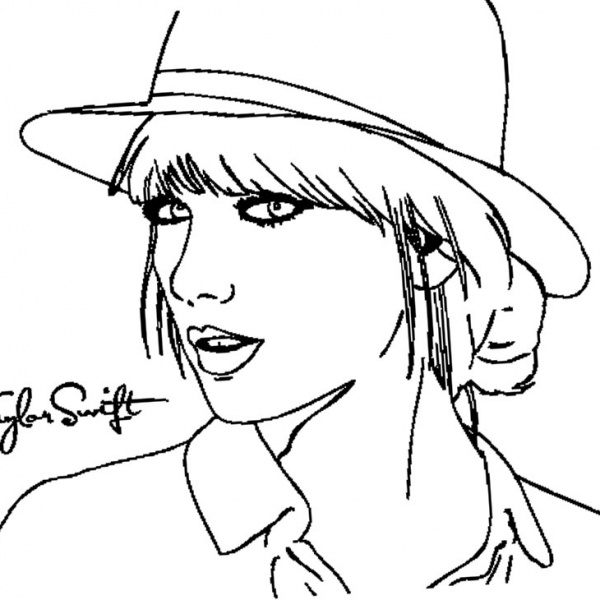 Taylor Swift Album Coloring Pages