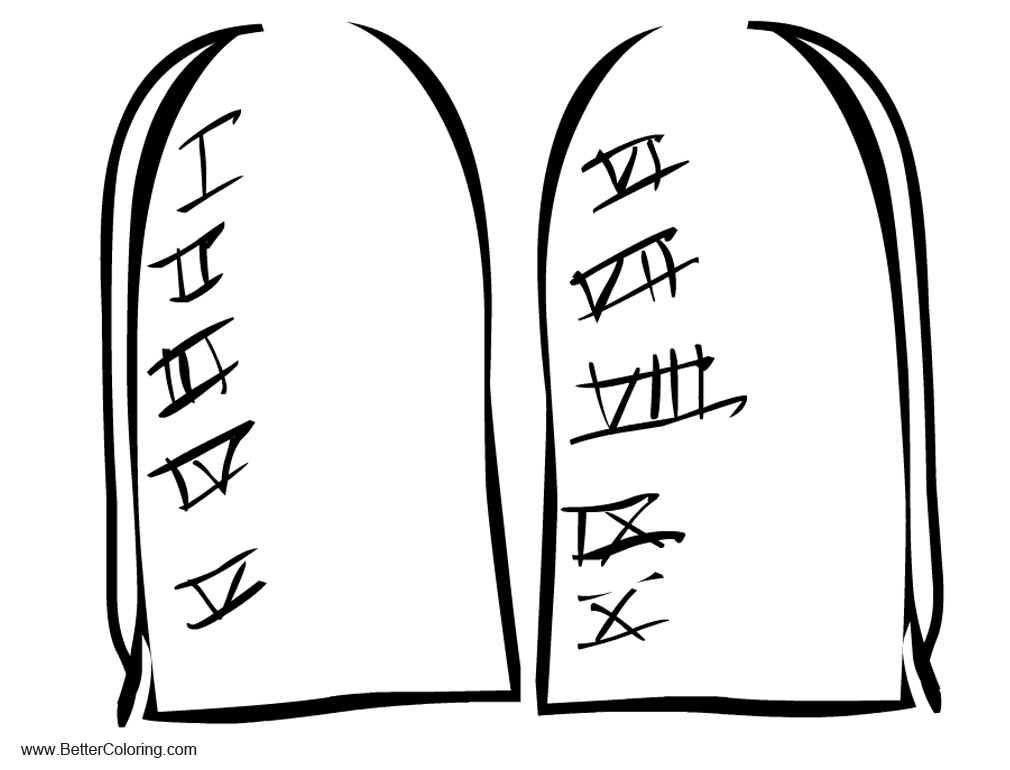 Ten Commandments Coloring Pages Free Printable Coloring Pages
