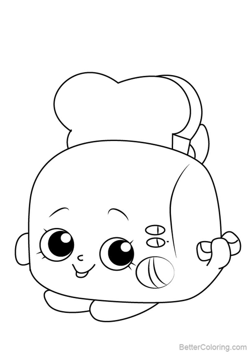 Free Toasty Pop from Shopkins Coloring Pages printable