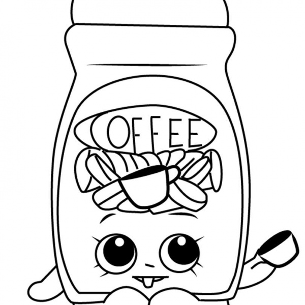 D lish Donut from Shopkins Coloring Pages Free Printable Coloring Pages