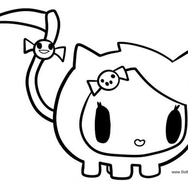 Tokidoki Coloring Pages Adios - Free Printable Coloring Pages