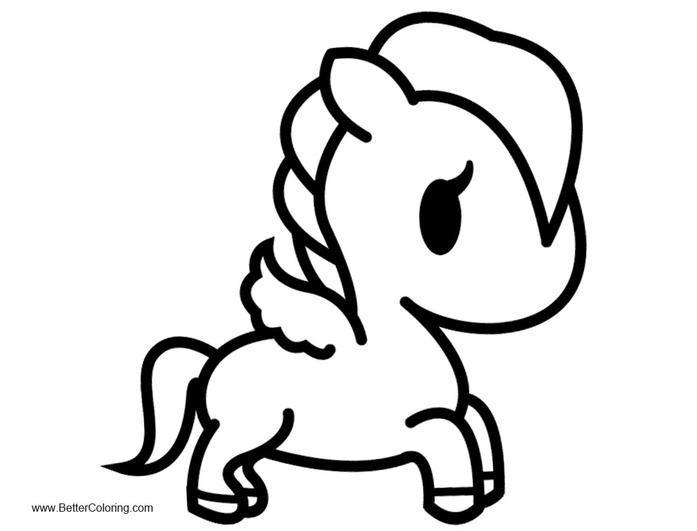 Free Tokidoki Unicorno Coloring Pages Pegasus Base by umbreon72 printable