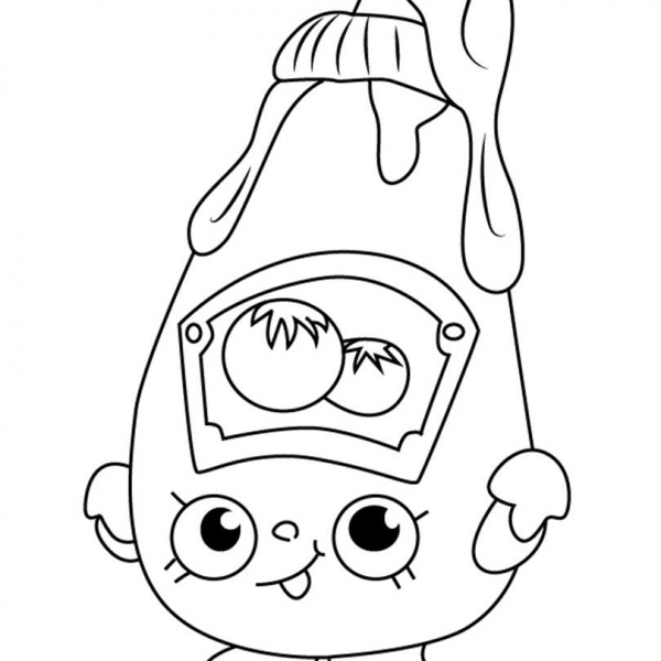 Ice Cream Dream from Shopkins Coloring Pages Free Printable Coloring