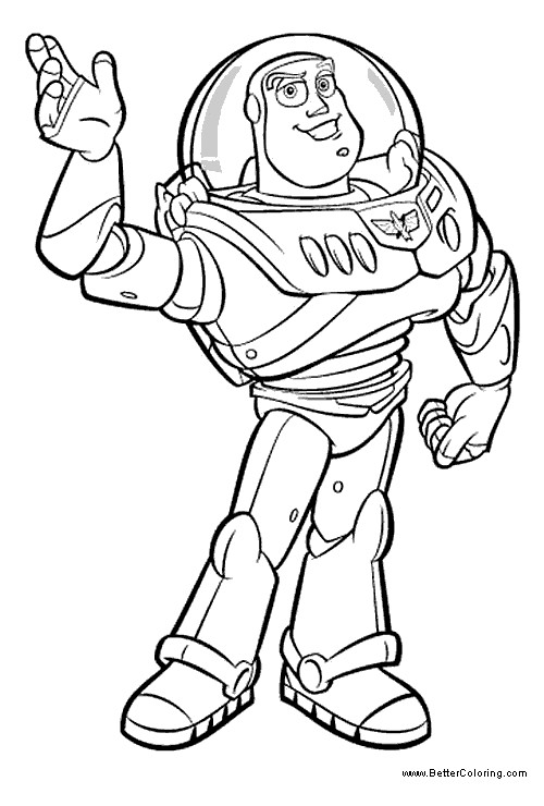 Free Toy Story Buzz Lightyear Coloring Pages printable