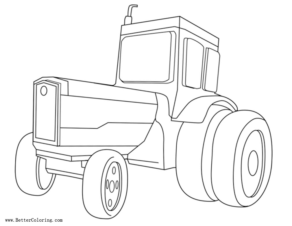 Tractor Coloring Pages Black and White - Free Printable Coloring Pages