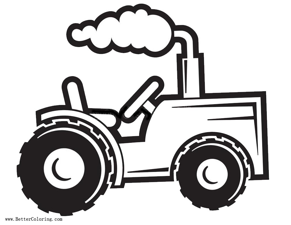 Tractor coloring pages Easy Drawing - Free Printable Coloring Pages