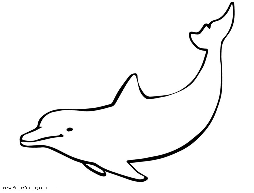 Free Under The Sea Coloring Pages Dolphin printable