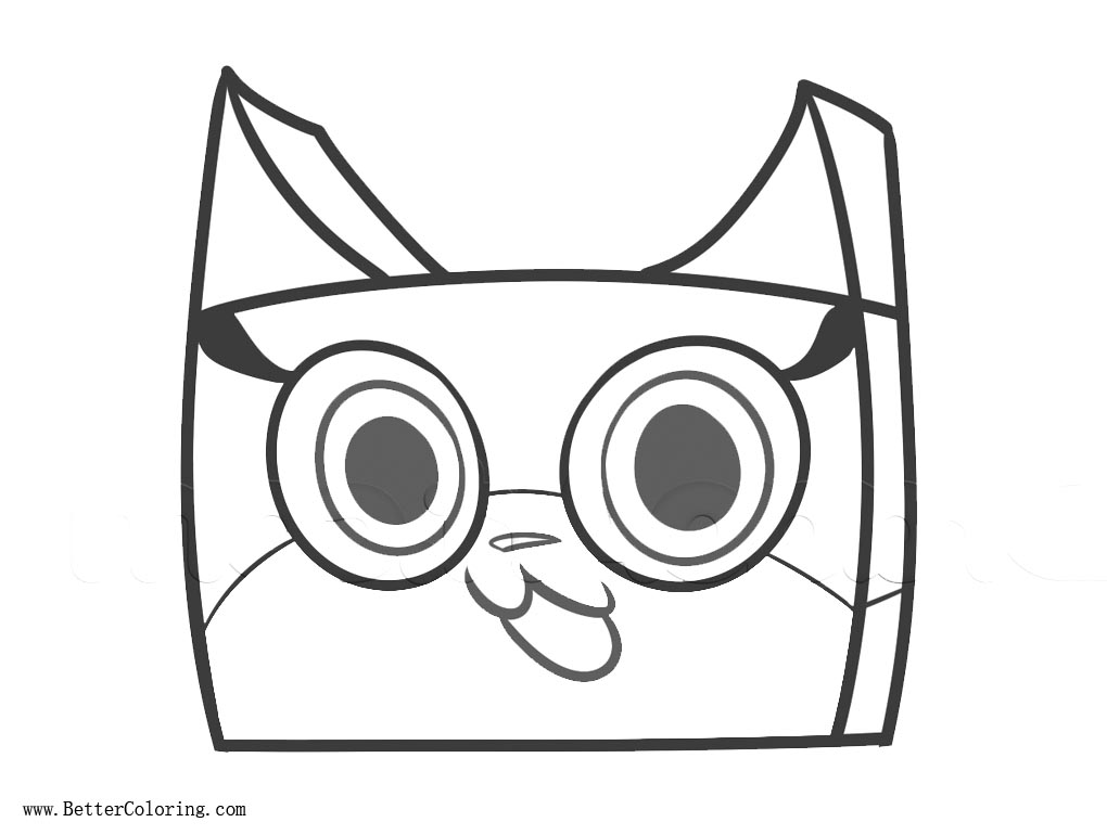 Free UniKitty Coloring Pages Easy Drawing printable