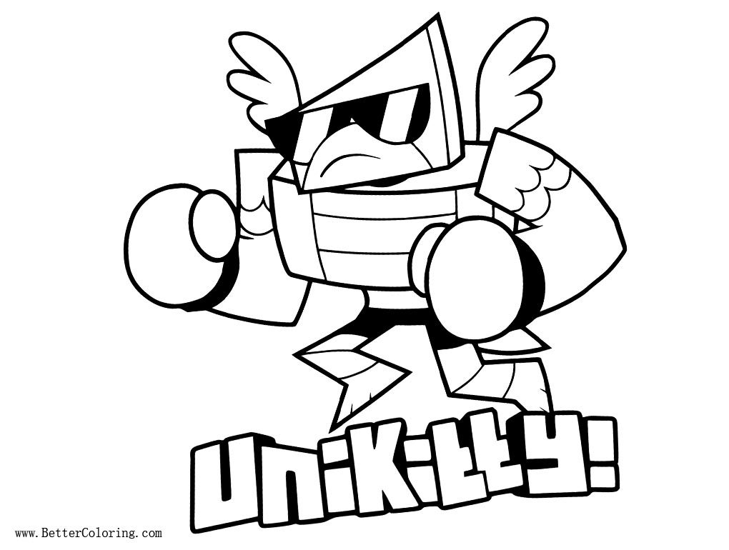 UniKitty Coloring Pages Hawkodile - Free Printable Coloring Pages