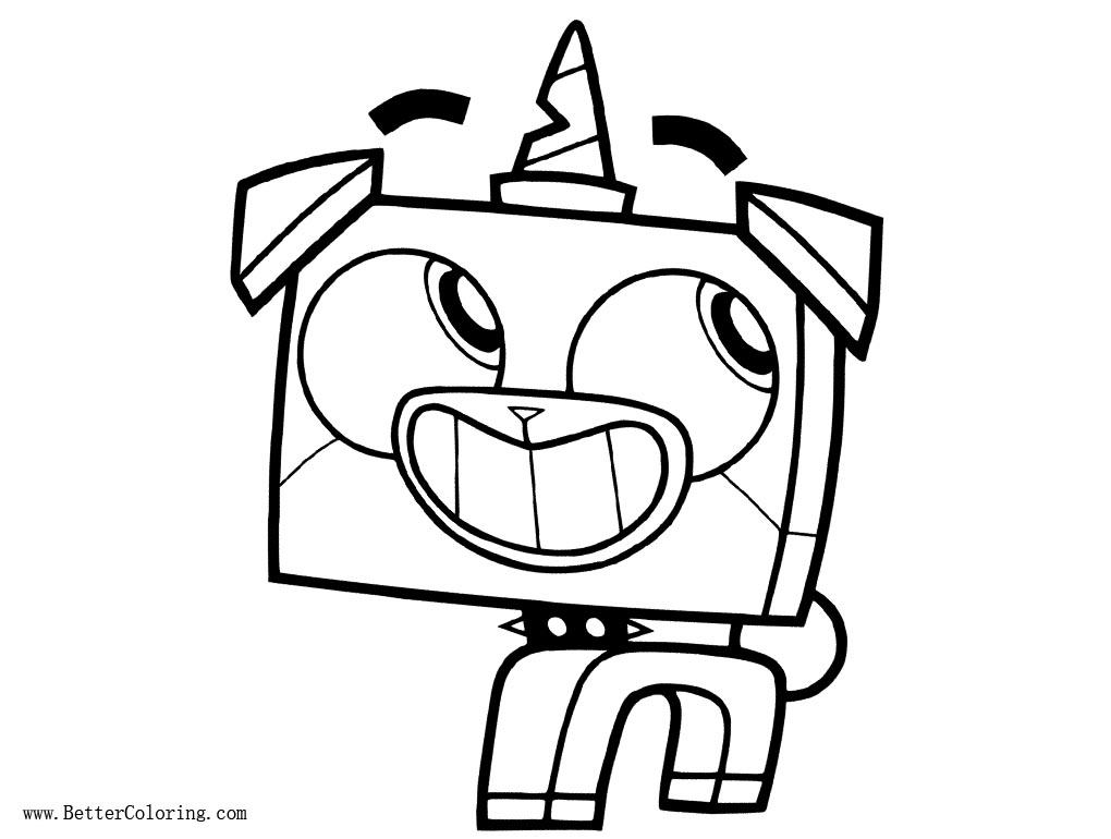 Free UniKitty Coloring Pages Puppycorn printable