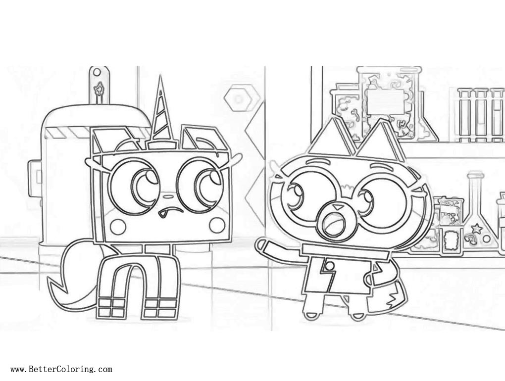 Unikitty Coloring Pages from Lego Movie Unikitty - Free Printable