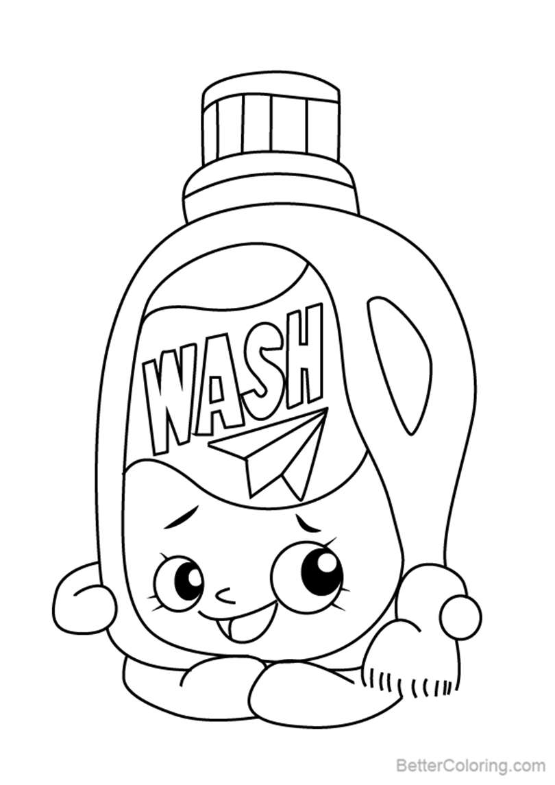 Wendy Washer from Shopkins Coloring Pages - Free Printable Coloring Pages