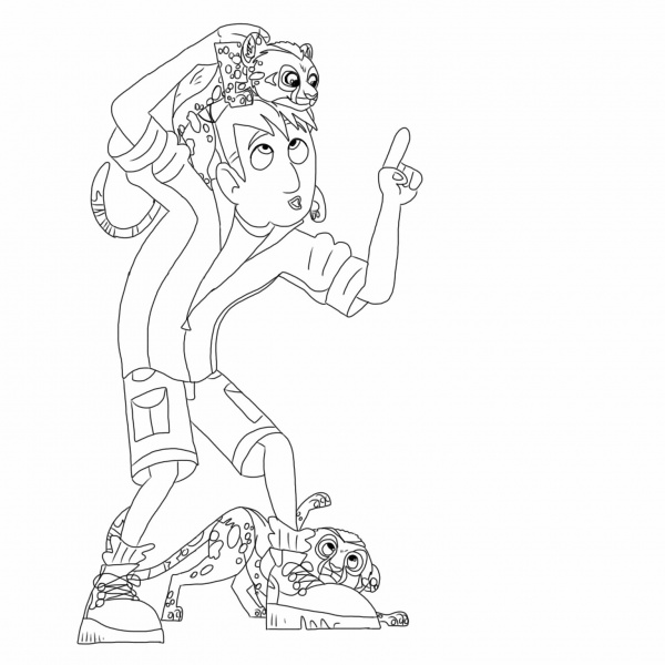 Wild Kratts Cheetah Coloring Coloring Pages