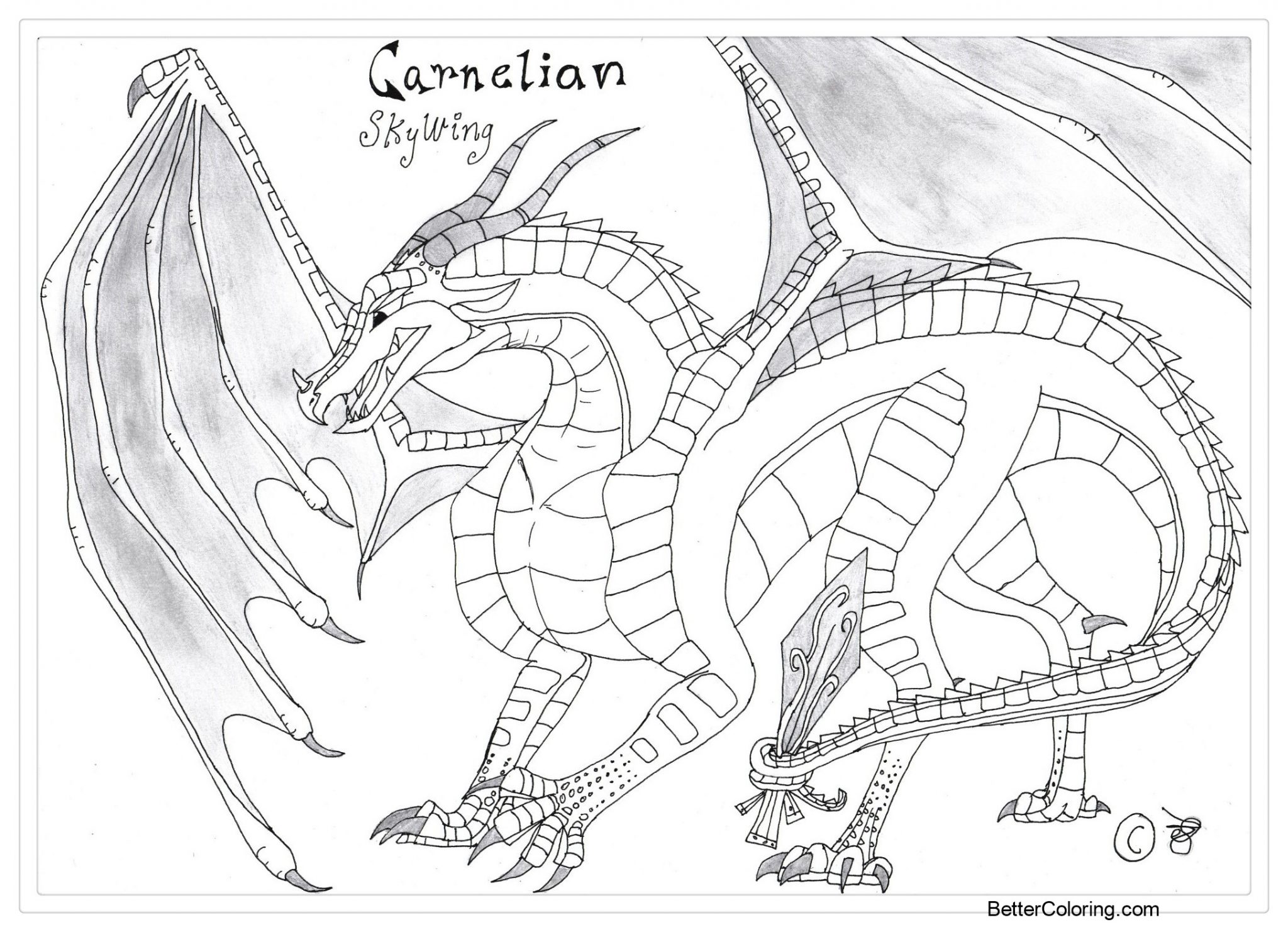 Wings Of Fire Coloring Pages Baby