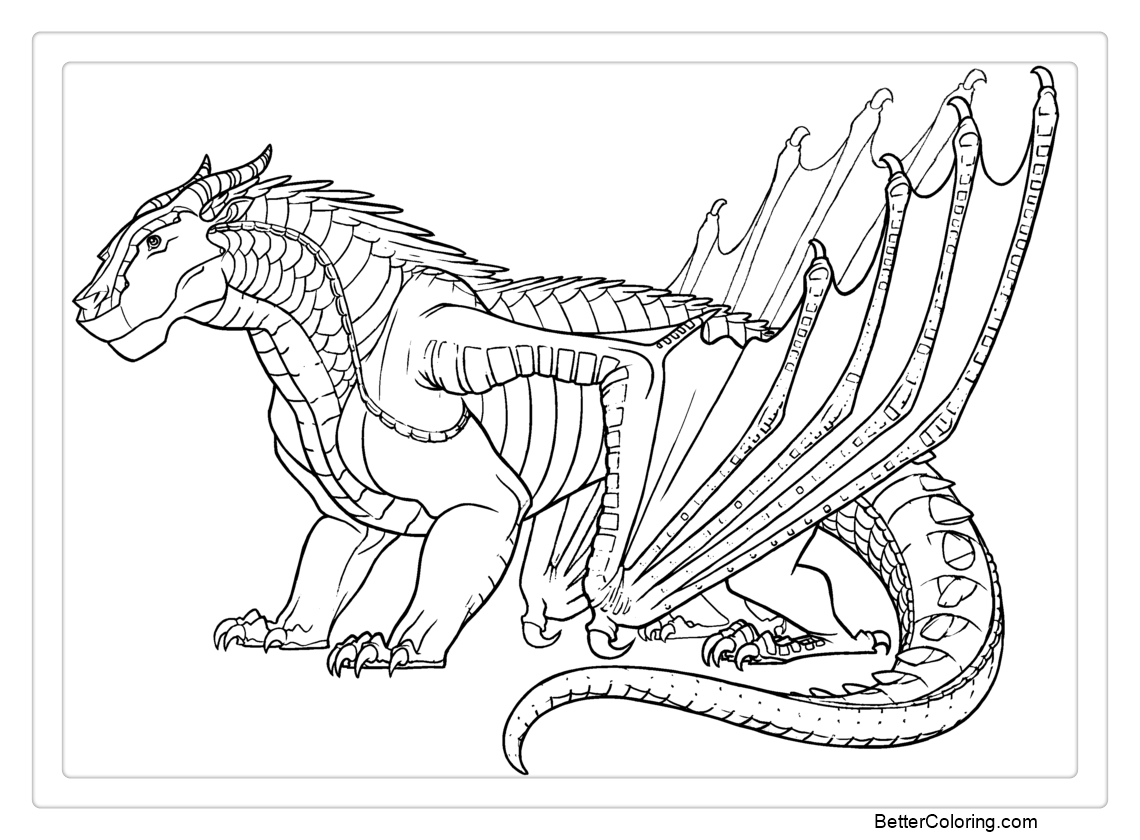 Wings Of Fire Coloring Pages MudWing By IceOfWaterflock Free Printable Coloring Pages