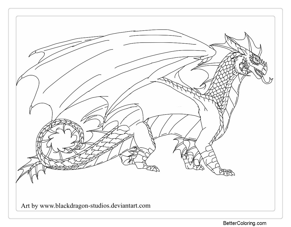 Download Wings of Fire Coloring Pages StormWing Tribe lineart by ...