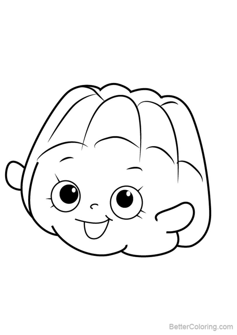 Free Wobbles from Shopkins Coloring Pages printable