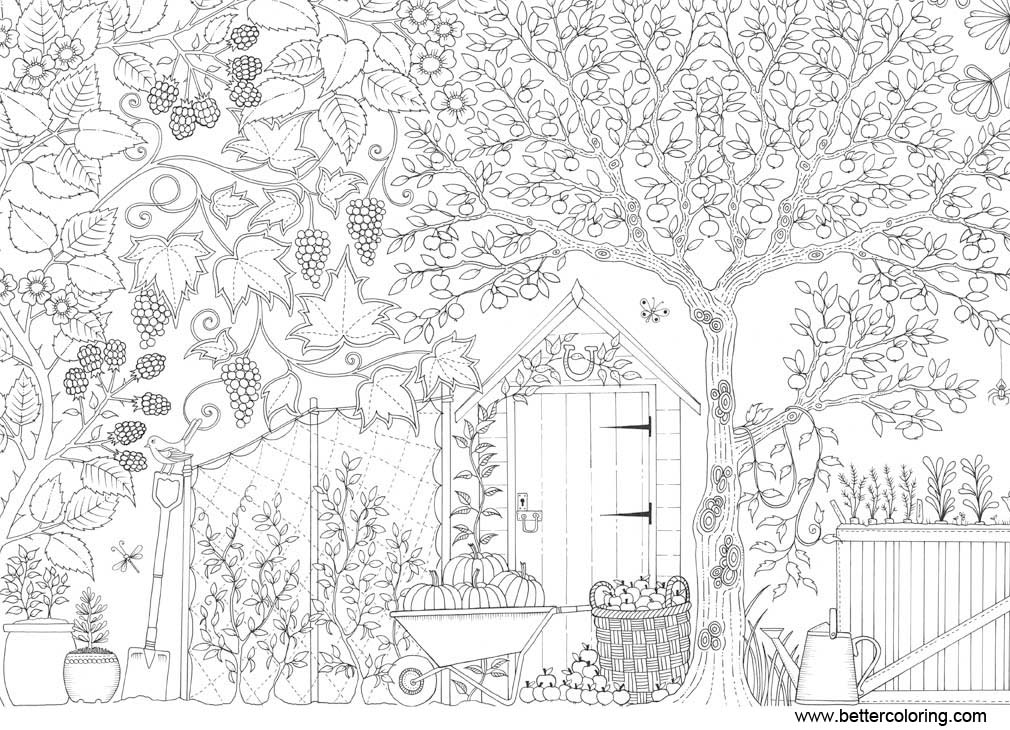 Adults Garden Coloring Pages - Free Printable Coloring Pages