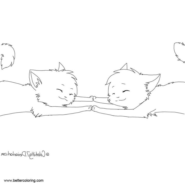 Cute BFF Coloring Pages Girls by jankumiko - Free Printable Coloring Pages