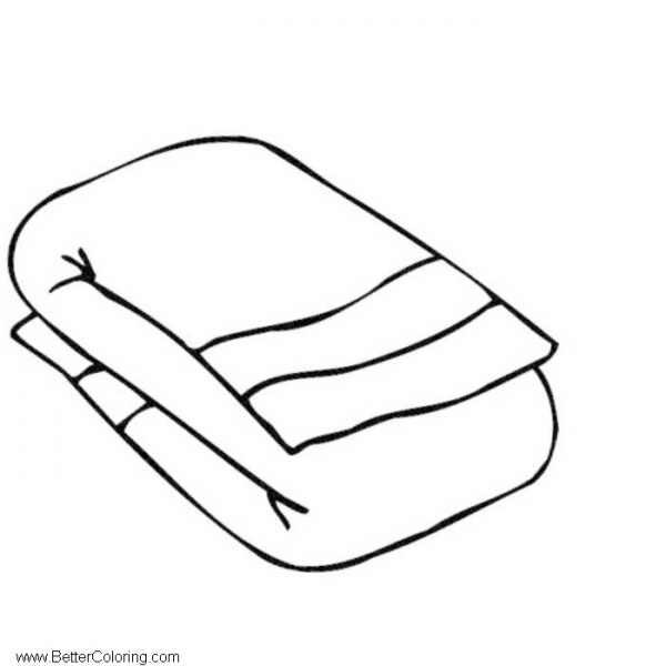 Beach Towel Coloring Page