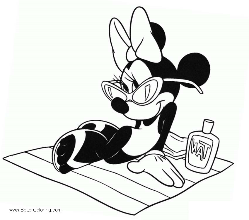 Free Beach Towel Clipart Disney Mickey printable