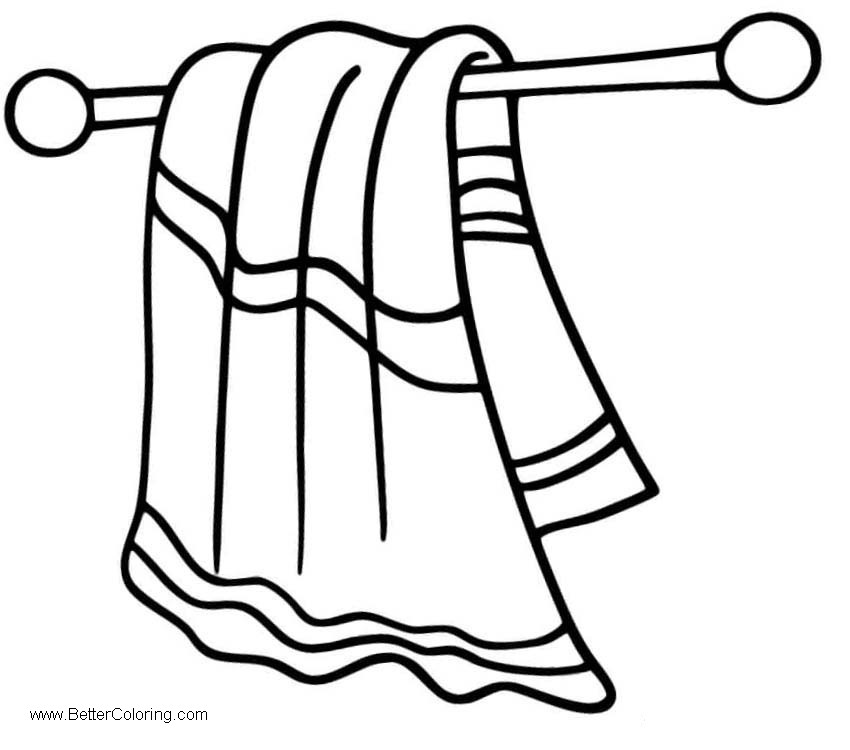 Download Beach Towel Clipart - Free Printable Coloring Pages