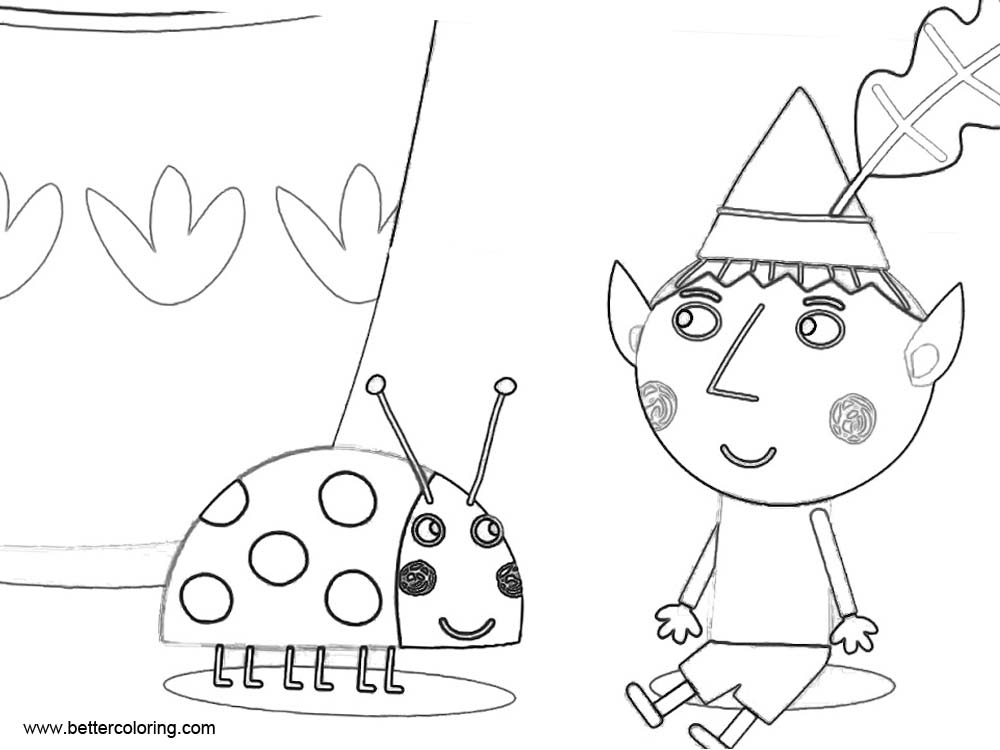 Ben And Holly Printable Coloring Pages