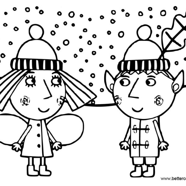 Ben And Holly Coloring Pages Nanny Plum - Free Printable Coloring Pages