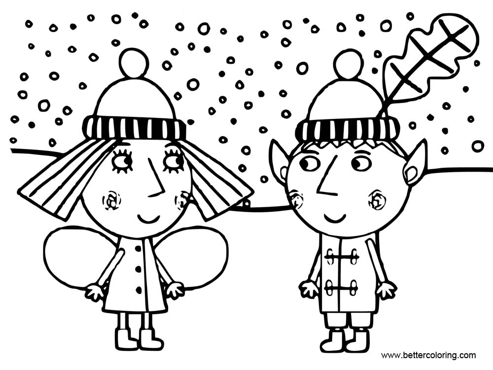 Ben And Holly Coloring Pages Outline Free Printable Coloring Pages