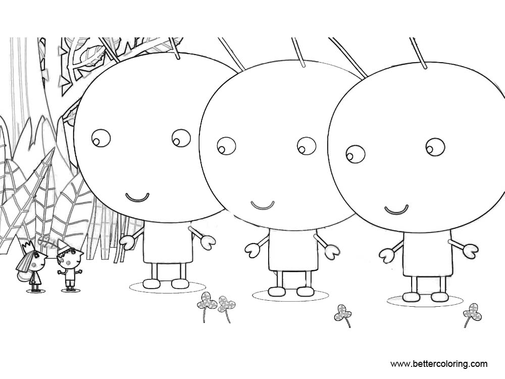 Ben And Holly Coloring Pages Printable Coloring Pages - Riset