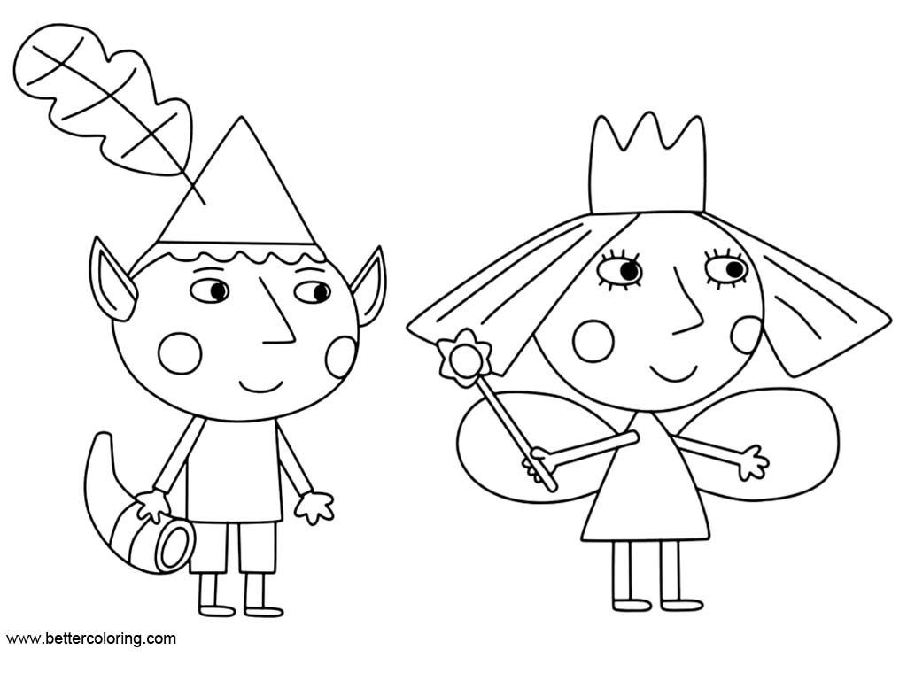 Ben And Holly Printable Coloring Pages