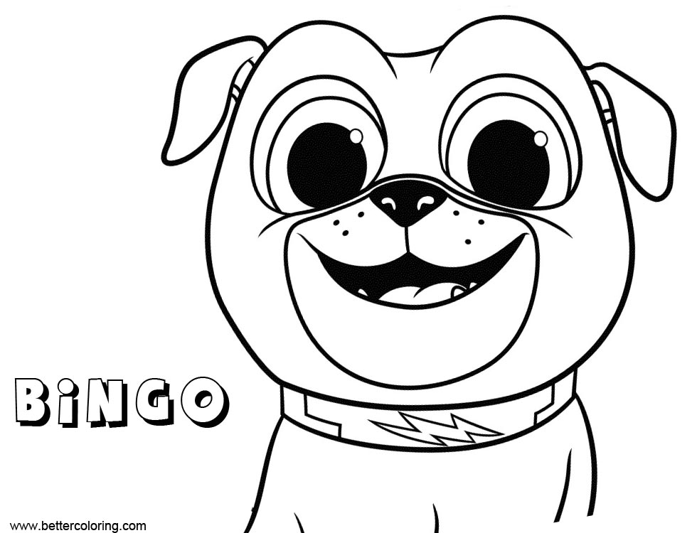 Bingo from Puppy Dog Pals Coloring Pages - Free Printable Coloring Pages