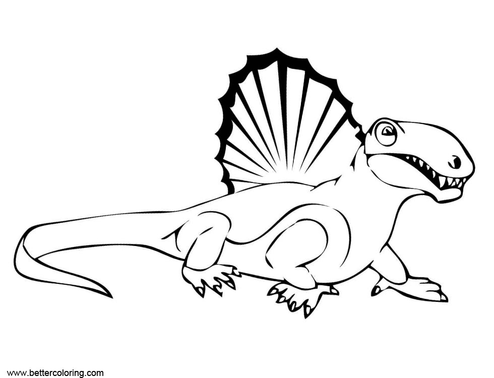 Free Cartoon Spinosaurus Coloring Pages printable