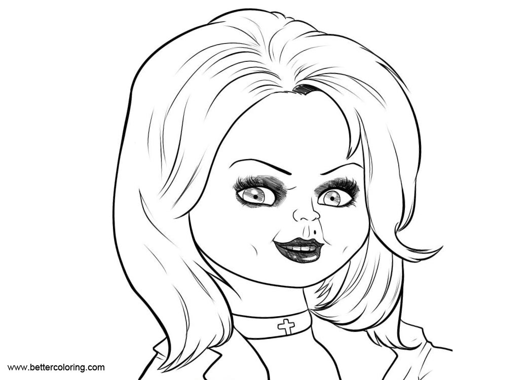 Free Chucky Coloring Pages Bride of Chucky printable