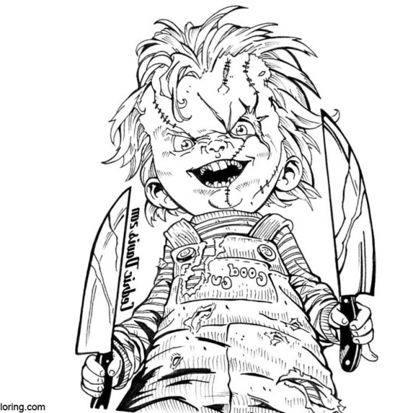 Chucky Coloring Pages - Free Printable Coloring Pages