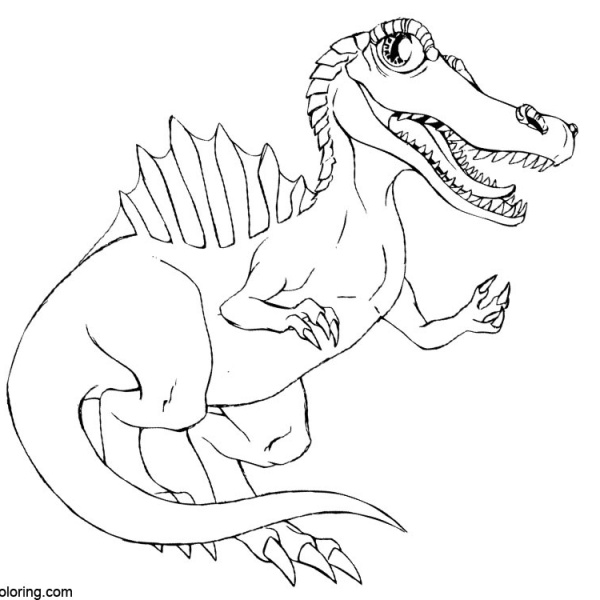 spinosaurus dinosaur coloring pages
