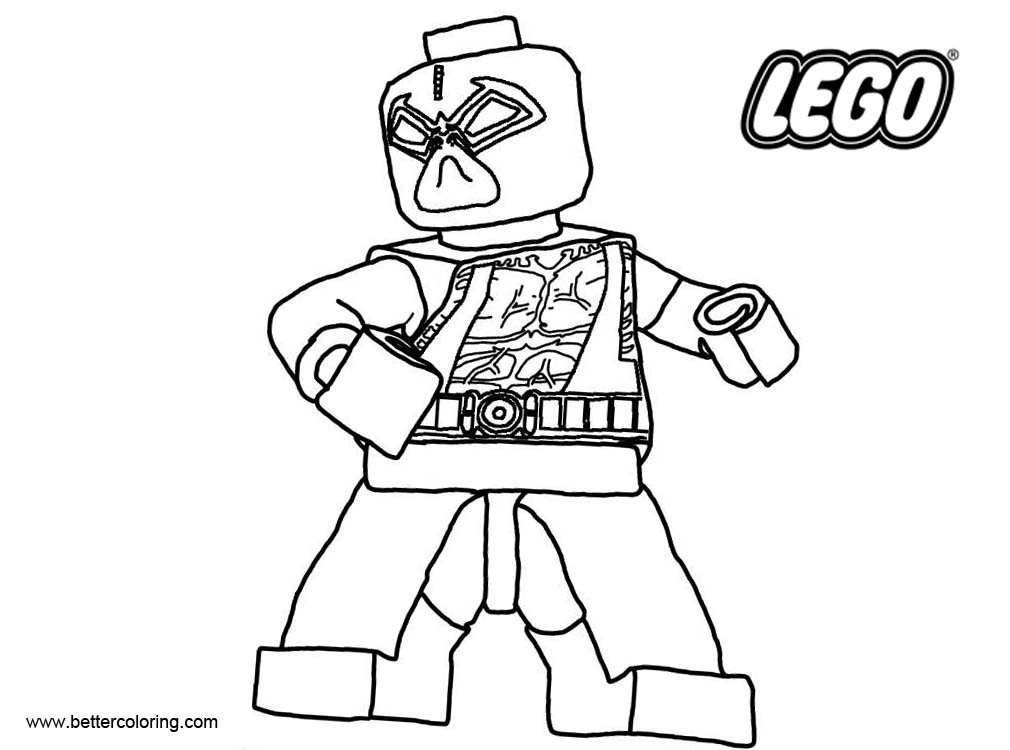 Free Dead Pool from LEGO Superhero Coloring Pages printable