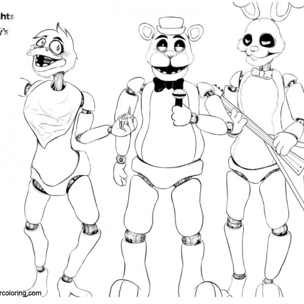 F Naf Sister Location Coloring Pages Coloring Pages