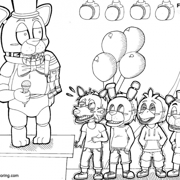 FNAF Coloring Pages Sister Location Ballora by TheOtakuRena Free