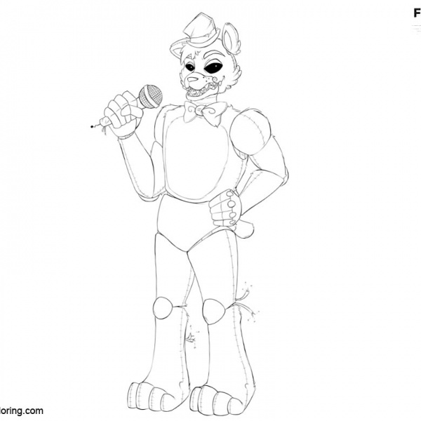 F Naf Sister Location Coloring Pages Coloring Pages