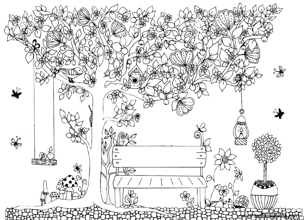 Garden Coloring Pages Clip Art - Free Printable Coloring Pages