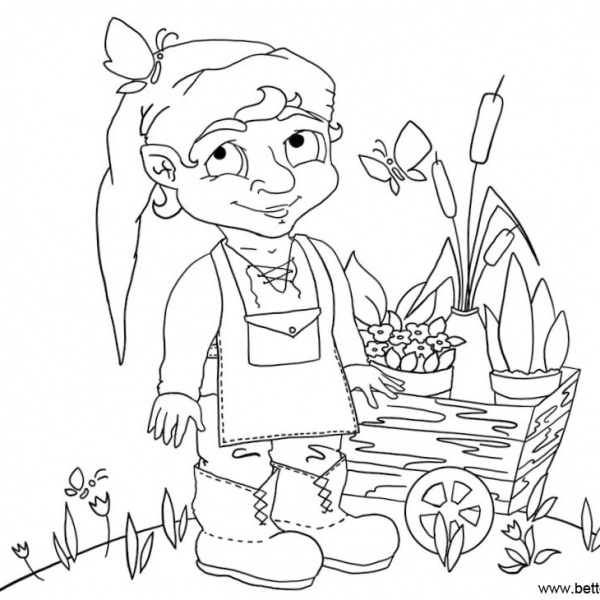Adults Garden Coloring Pages - Free Printable Coloring Pages