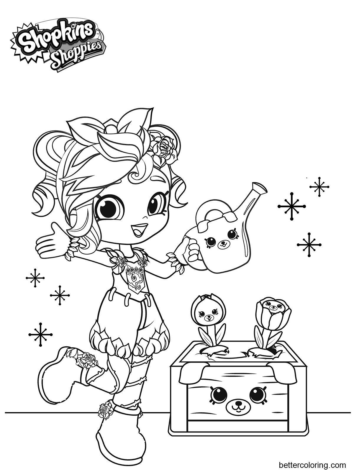 Girly Shoppies Coloring Pages - Free Printable Coloring Pages