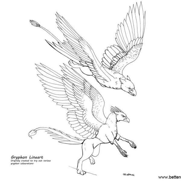 Griffin Coloring Pages - Free Printable Coloring Pages