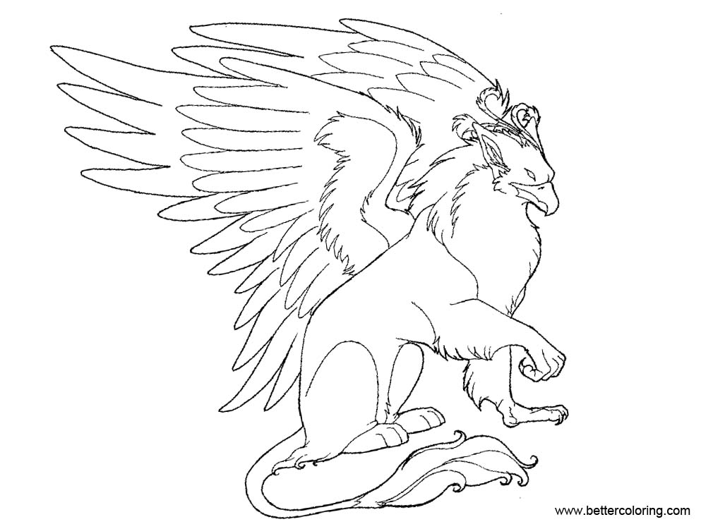 Griffin Coloring Pages by hibbary - Free Printable Coloring Pages