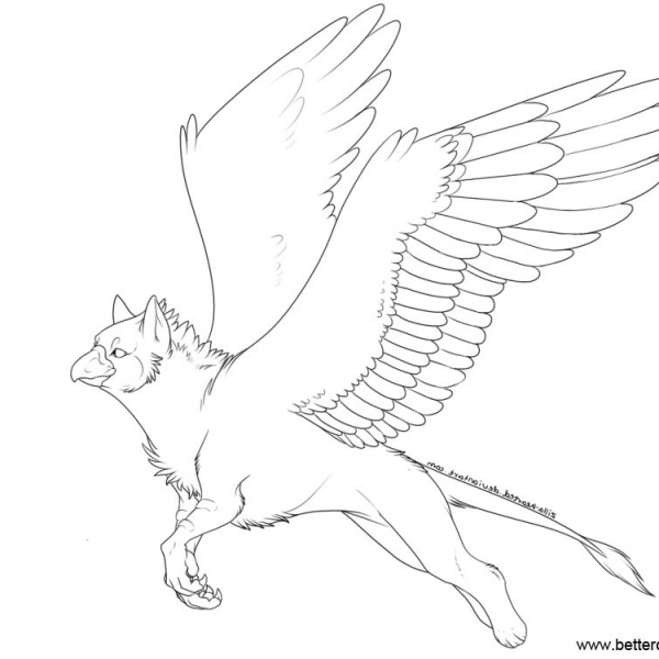 Griffin Coloring Pages - Free Printable Coloring Pages